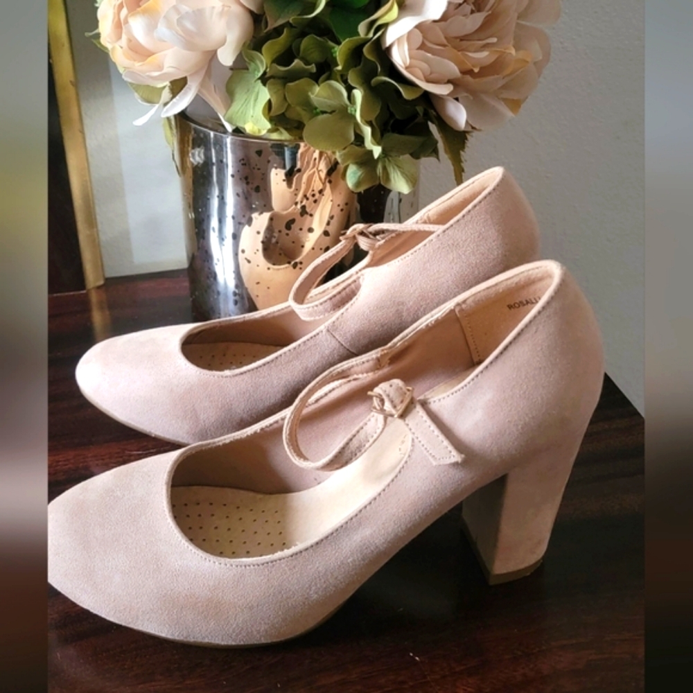 Dream Paris Ankle Strap Chunky Platform Doll Heels